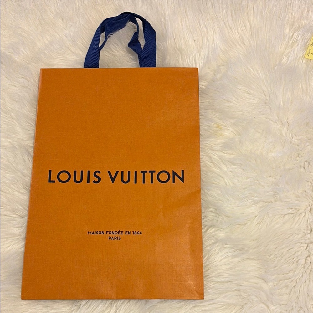 Louis Vuitton Orange and Blue Shopping Bag